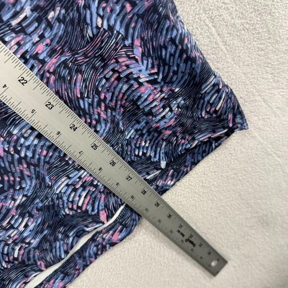 Callaway Polo Shirt Men's Small Blue Pink Geometric Swing Tech Crystal Mountain - Picture 5 of 11